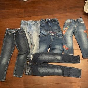 Lots of 6 pair girls 6x Capri and Jeggings